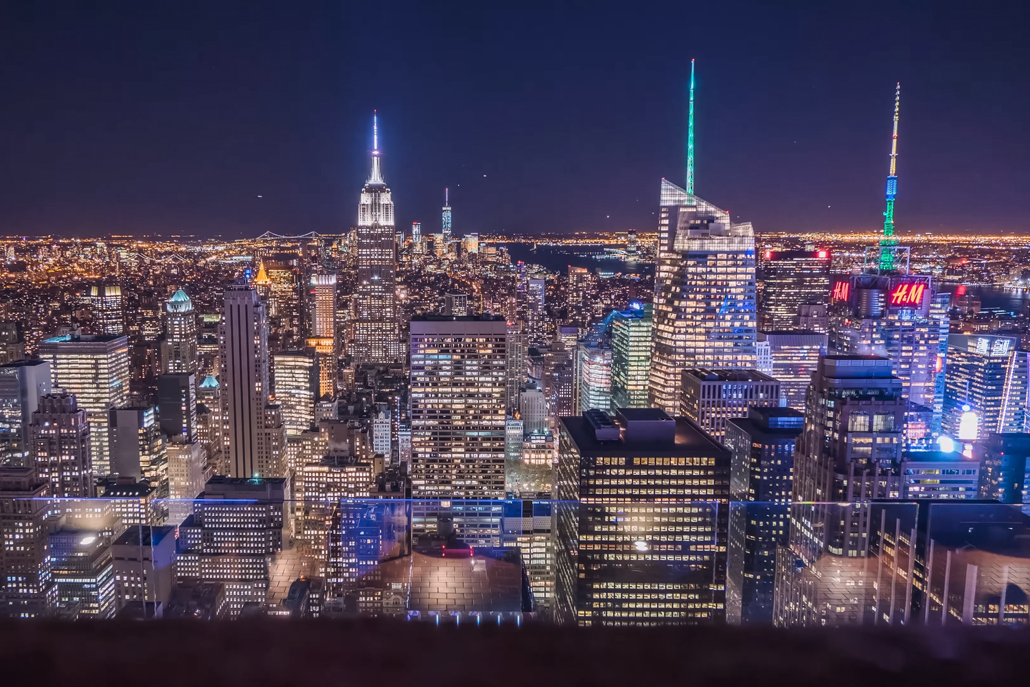 Night New York. City Lights at Night in New York